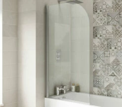 Nuie 1430mm High Straight Bath Screen