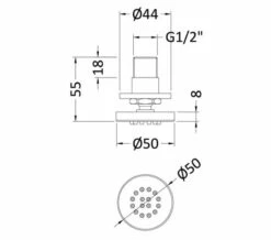 Nuie Chrome Shower Body Jet -Duravit Sales Shop M700 2023 5 23 13 38 32 809
