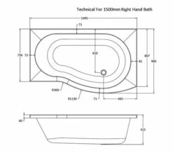 Nuie B-Shaped White Shower Bath Set -Duravit Sales Shop M700 2023 5 26 10 54 10 233