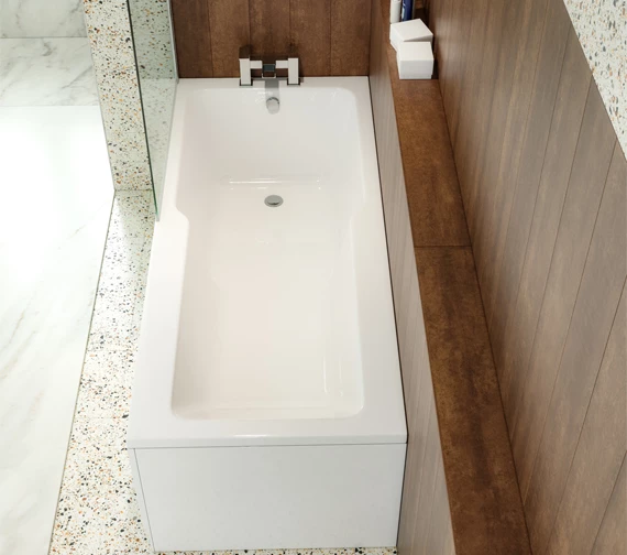 Joseph Miles Kipp 1700 X 750mm 0 Tap-Hole White Single Ended Shower Bath 3 Joseph Miles Kipp 1700 X 750mm 0 Tap-Hole White Single Ended Shower Bath - Image 3