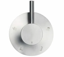 QS Basics Inoxis Wall Mounted 4-Way Diverter Valve