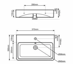 Tavistock Q60 575mm White Ceramic Basin -Duravit Sales Shop M700 2023 5 31 11 54 3 646