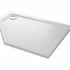 Mira Flight Low 1200 X 900mm Pentagon Shower Tray White
