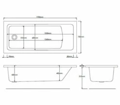 Roca The Gap Single Ended White Acrylic Bath -Duravit Sales Shop M700 2023 7 10 11 20 1 729