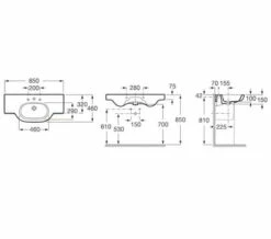 Roca Meridian-N Designer Wall Hung Basin White -Duravit Sales Shop M700 2023 7 28 15 46 24 638