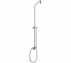 Imex Levo Chrome Shower Rigid Riser With Diverter And Integral Wall Connector
