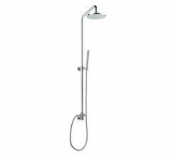 IMEX Levo Chrome Rigid Riser Set With Diverter And Round Shower Head