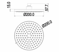 IMEX Levo Chrome Rigid Riser Set With Diverter And Round Shower Head -Duravit Sales Shop QS V15227 5 mn