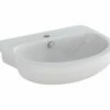IMEX Ivo White 550mm 1 Tap Hole Semi Countertop Basin - LS1076