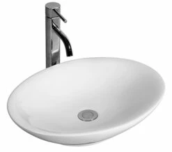 IMEX Fyori Elliptical White 500mm Vessel Basin - LW1054 -Duravit Sales Shop QS V15303 1 mn