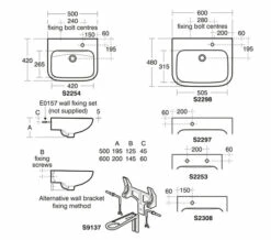 Armitage Shanks Portman 21 Contemporary Wall-Hung Basin -Duravit Sales Shop QS V16178 2 mn