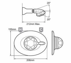 Mira Excel Thermostatic Shower BIR Built In Rigid Chrome - 1.1518.307 -Duravit Sales Shop QS V19335 2 mn