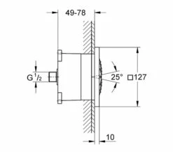Grohe Rainshower F Series Side Shower Chrome -27251000 -Duravit Sales Shop QS V22225 2 mn