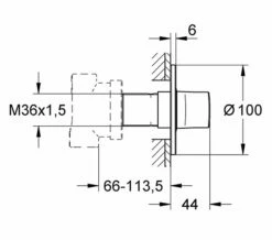 Grohe Ondus 5 Way Diverter Trim Without Concealed Body Chrome -Duravit Sales Shop QS V25071 2 mn