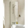 Lakes Classic Square Bath Screen 800 X 1500mm Silver