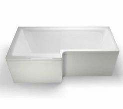 Cleargreen Ecosquare Left Handed White Shower Bath 1700 X 850mm -Duravit Sales Shop QS V26285 3 mn