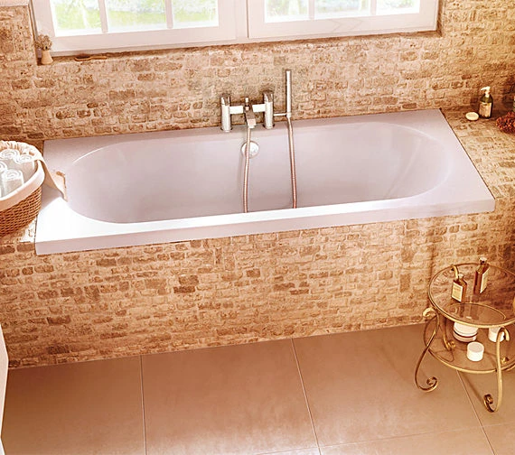 Cleargreen Verde Rectangular Double Ended White Bath 1700 X 700mm 1 Cleargreen Verde Rectangular Double Ended White Bath 1700 X 700mm