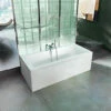 Cleargreen Enviro Rectangular Double Ended White Bath 1800 X 800mm Square