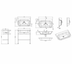 Clearwater Traditional Small Roll Top Basin With Stand 13 Clearwater Traditional Small Roll Top Basin With Stand -Duravit Sales Shop QS V26360 2 mn