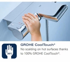 Grohe Rainshower Wall Mounted Chrome Shower System With Diverter And Head -Duravit Sales Shop QS V28379 4 mn 4