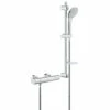 Grohe Grohtherm 1000 Thermostat Chrome Shower Mixer Valve With Euphoria Shower Set