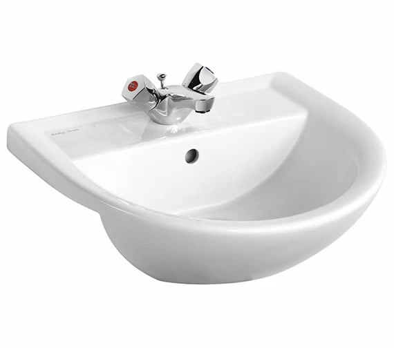 Armitage Shanks Sandringham 21 Fresh Look Semi-Countertop Basin 50cm With 1 Tap Hole 1 Armitage Shanks Sandringham 21 Fresh Look Semi-Countertop Basin 50cm With 1 Tap Hole