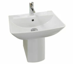 RAK Summit 1 Tap Hole White Basin 500 X 400mm -Duravit Sales Shop QS V36307 1 mn