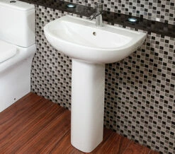 RAK Compact 450mm White Basin With 1 Tap Hole -Duravit Sales Shop QS V36349 3 mn