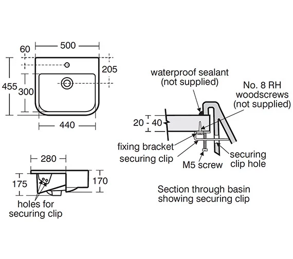 Ideal Standard Concept 500mm White Semi Countertop Basin 2 Ideal Standard Concept 500mm White Semi Countertop Basin - Image 2