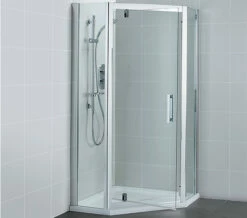 Ideal Standard Synergy Pivot Pentagon Enclosure With Silver Aluminium Frame -Duravit Sales Shop QS V40134 3 mn