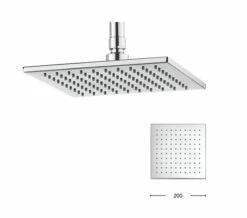 Crosswater Zion Square Fixed Chrome Shower Head -Duravit Sales Shop QS V41835 1 mn