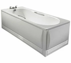 Twyford Celtic White Slip Resistant Steel Bath With Grips And Legs 1600 X 700mm -Duravit Sales Shop QS V43295 5 mn