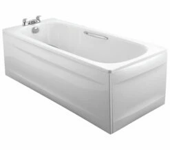Twyford Celtic White Slip Resistant Steel Bath With Grips And Legs 1600 X 700mm -Duravit Sales Shop QS V43295 8 mn