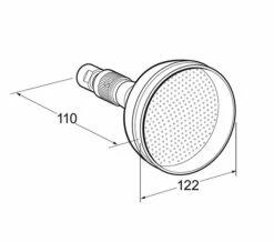Deva 5 Inch Traditional Shower Head With Swivel Joint -Duravit Sales Shop QS V49104 2 mn