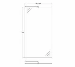 Hudson Reed Walk-In Wetroom Shower Screen And Support Bar -Duravit Sales Shop QS V50393 2 mn
