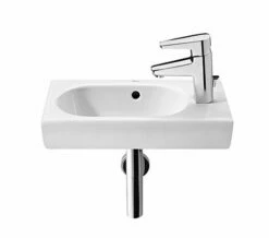 Roca Meridian-N Compact Wall Hung White Basin With 1 Right-Hand Taphole -Duravit Sales Shop QS V55534 1 mn