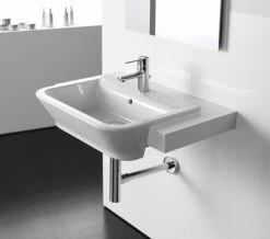 Roca The Gap White Semi-Recessed Basin 560mm Wide