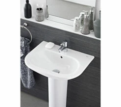 Roca Nexo Wall Mounted White Basin With 1 Tap Hole -Duravit Sales Shop QS V55564 3 mn