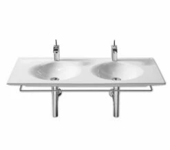 Roca Kalahari Double Vanity White Basin 1200mm X 510mm - 327896000 -Duravit Sales Shop QS V55630 4 mn