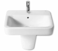 Roca Senso Square White Wall-Hung Basin With 1 Tap Hole -Duravit Sales Shop QS V56727 3 mn