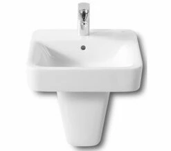 Roca Senso Square White Wall-Hung Basin With 1 Tap Hole -Duravit Sales Shop QS V56728 1 mn