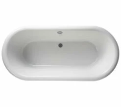 Burlington London White Round Soaking Bathtub 1800 X 850mm - E18 -Duravit Sales Shop QS V61954 4 mn