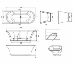 Burlington Brindley 1700mm White Soaking Bathtub With Base Skirt 6 Burlington Brindley 1700mm White Soaking Bathtub With Base Skirt -Duravit Sales Shop QS V61955 2 mn