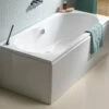 IMEX Wave 1700 X 750mm White Double Ended Bath - IMPWDE17X75
