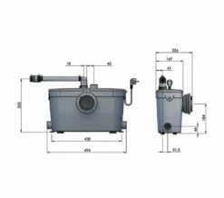 Saniflo Saniaccess 3 Macerator Pump - 1902 -Duravit Sales Shop QS V72657 2 mn