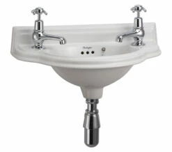 Burlington Wall Mounted Curved Cloakroom Basin -Duravit Sales Shop QS V74092 1 mn