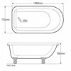 Royce Morgan Orlando Single Ended White Bath 1380 X 750mm With Feet