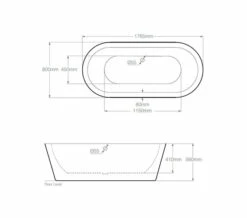 Royce Morgan Woburn Luxury Double Ended White Bath 1765 X 800mm -Duravit Sales Shop QS V77547 2 mn