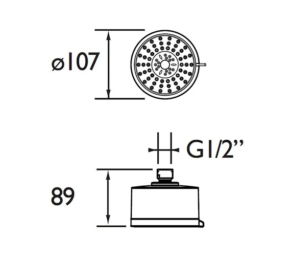 Bristan Multi Function Chrome Fixed Head Shower 3 Bristan Multi Function Chrome Fixed Head Shower - Image 3
