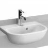 VitrA S20 1 Taphole 450mm White Semi-Recessed Basin